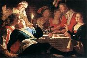 HONTHORST, Gerrit van The Prodigal Son af oil painting